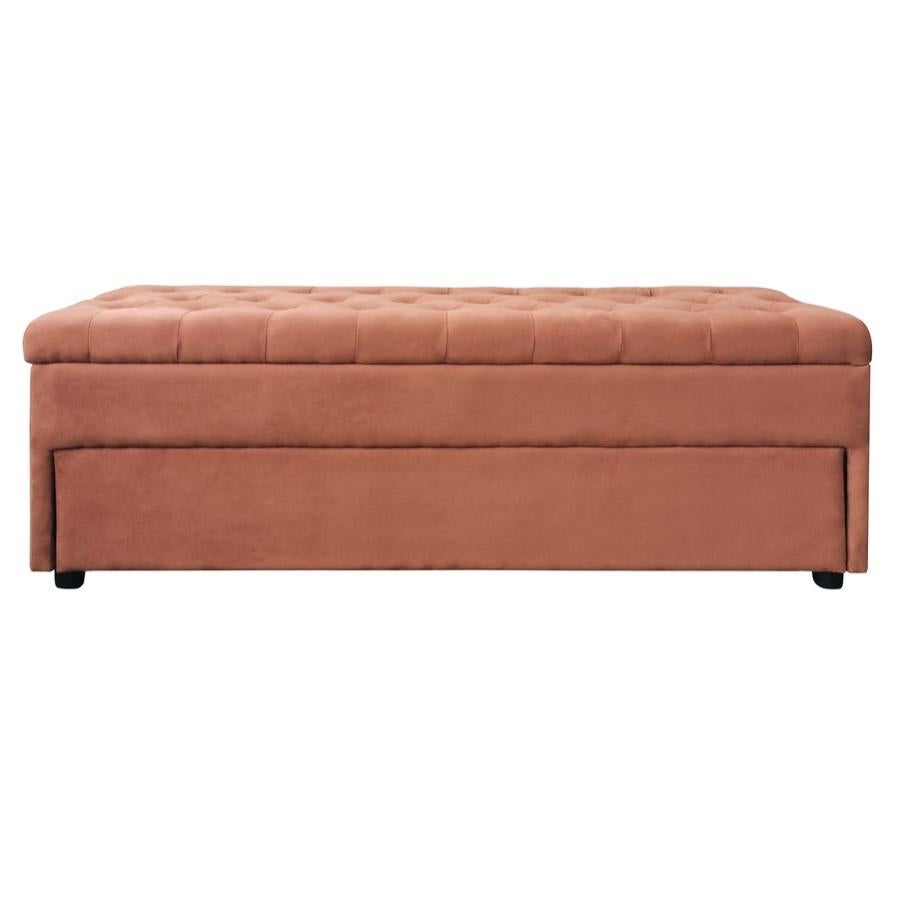 Pouf contenitore 43x37h cm in velluto verde salvia con base oro - Balance