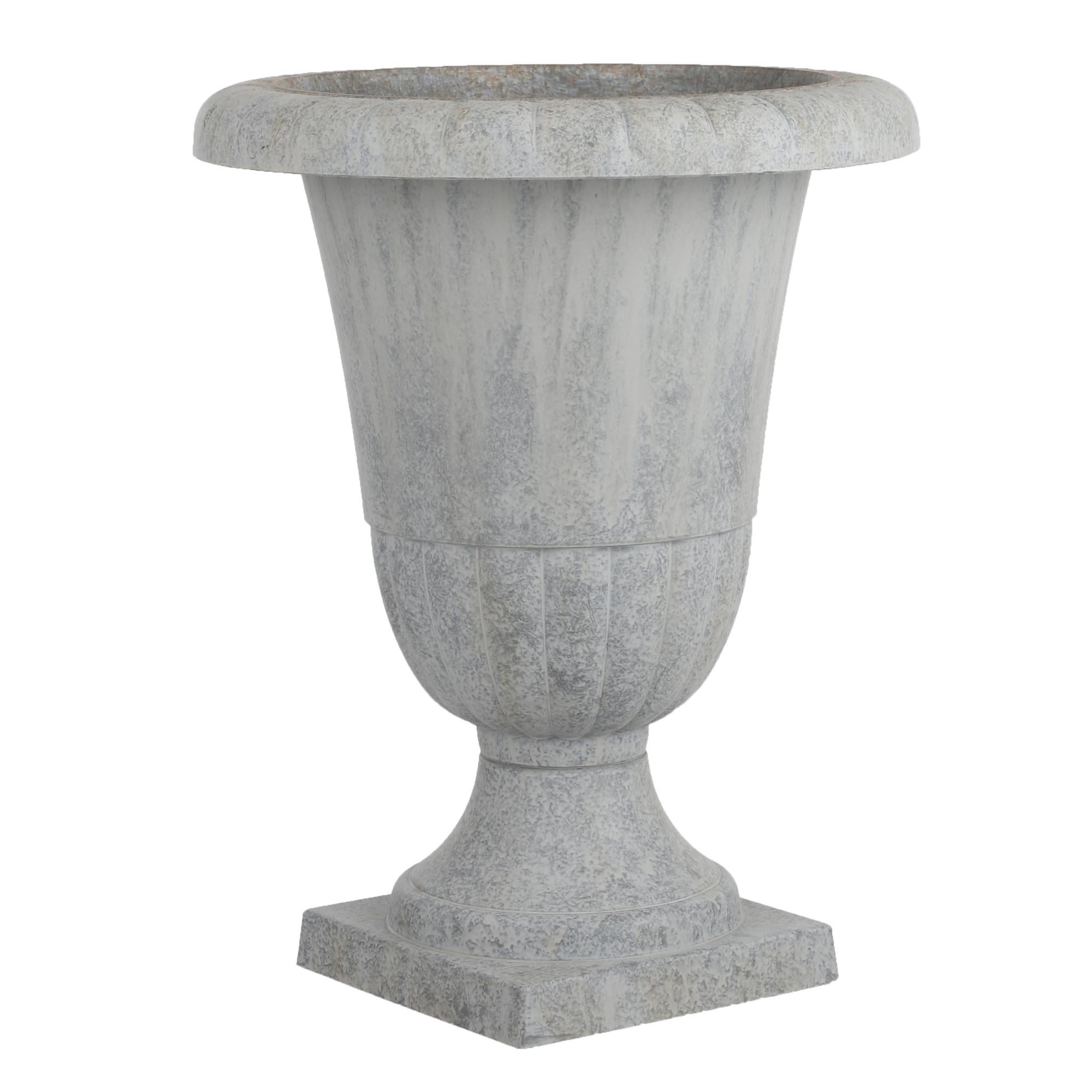 Vase d'exterieur en polypropylène gris clair MICA DECORATIONS Juliette