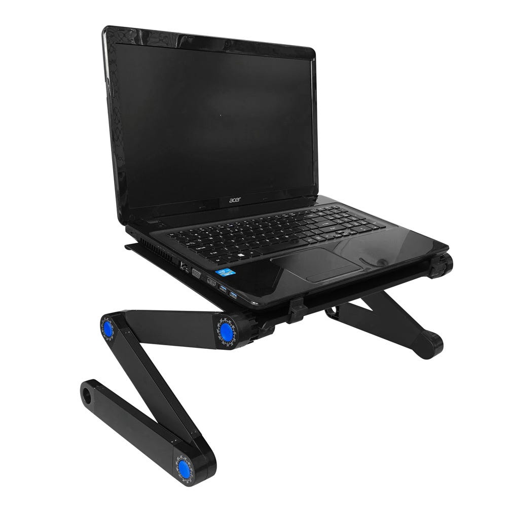 Support pour ordinateur portable rotatif 360 ° Pince lit de bureau