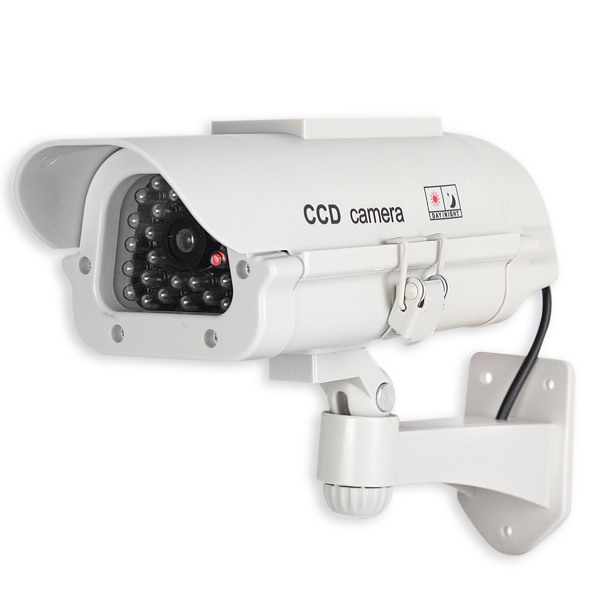 Fausse caméra de vidéosurveillance avec Flash Exterieur/inteurieur Caméra de Surveillance Factice dextérieur Noir 