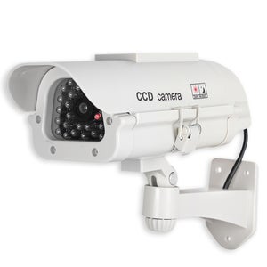Caméra dôme factice Relaxdays 3x - blanche - avec LED - fausse caméra - fausse  caméra