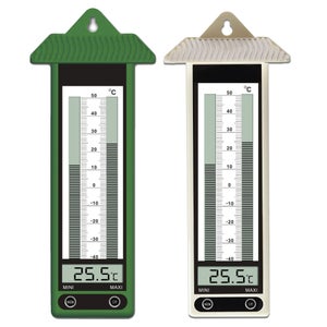 Thermomètre mini-maxi beige de 23 cm : Autour de la porte BLACKFOX maison -  botanic®