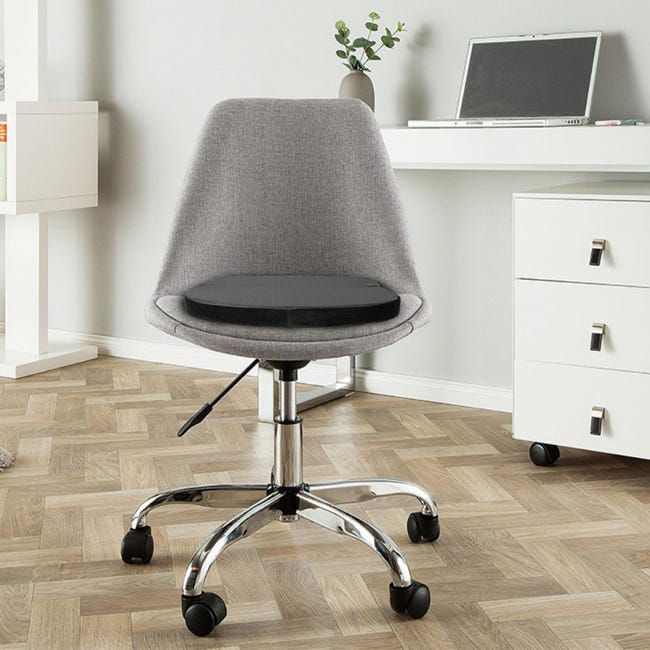 Libiyi Seat Comfort Pro, coussin de siège 38 x 35 cm pour chaise de bureau,  coussin ergonomique en mousse à mémoire forme, coussin chaise antidérapant  pour soulager la douleur du coccyx et