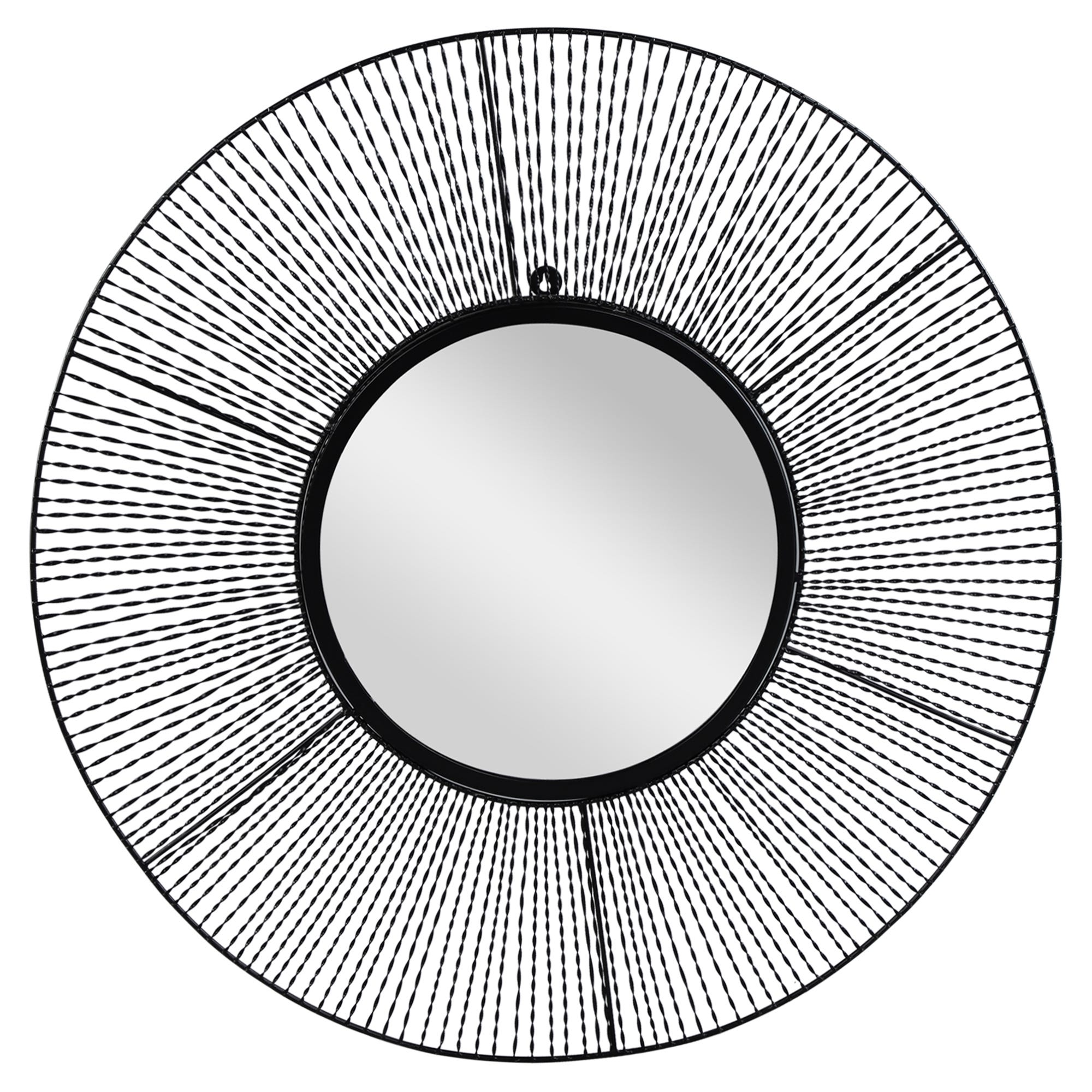 MIROIR convexe dans un cadre circulaire mouluré à motifs…