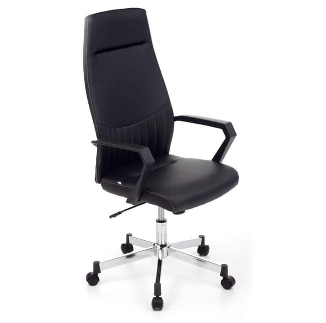 WeHome Poltroncina Girevole ABBY In Lino Giallo Con Base Cromata E 5 Ruote – Per Scrivania, Ufficio, Cameretta