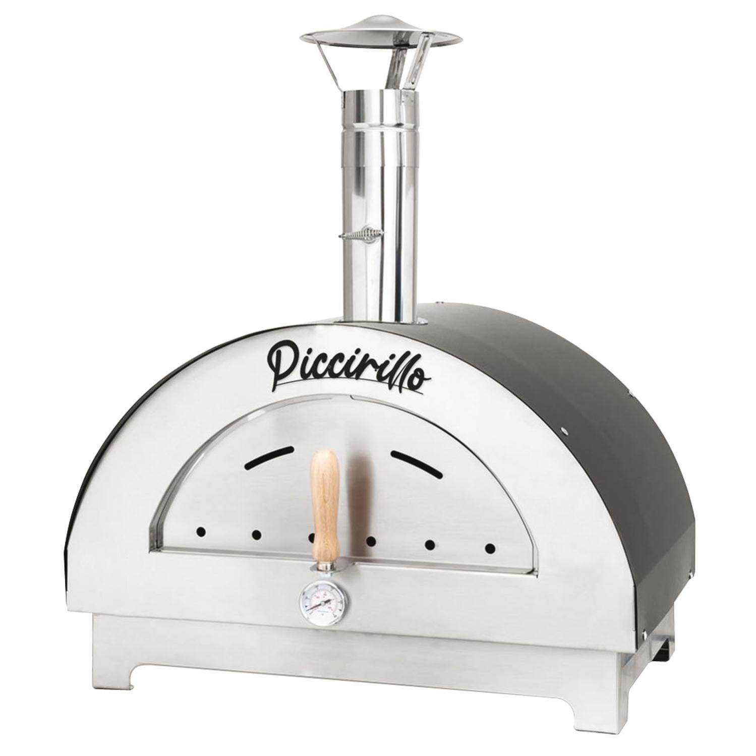 Piccirillo - forno a legna in acciaio inox con camera di cottura da 60x40  cm | Leroy Merlin