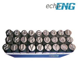 SET PUNZONI STAMPINI ALFANUMERICI 36pz KIT DA 4 MM Lettere E Numeri Custodia