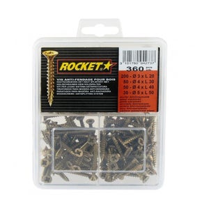 ROCKET - Vis Rocket tête fraisée pozi acier bichromaté 6x100/60