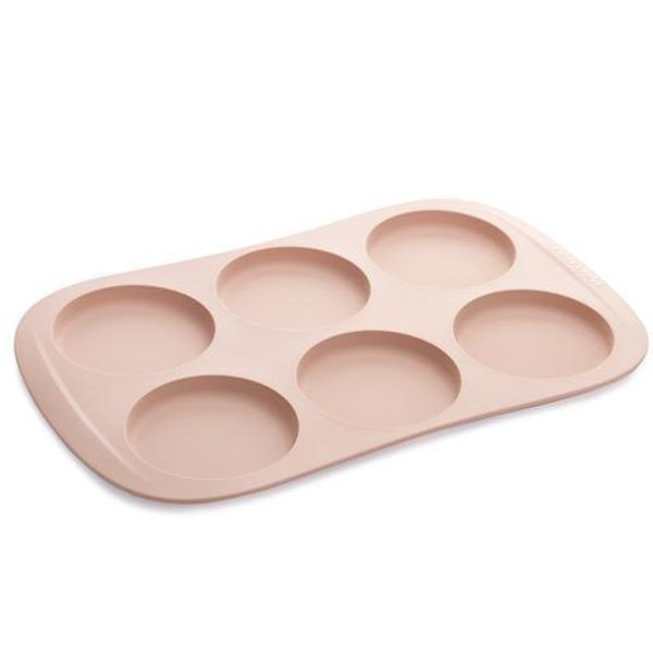 Stampini Muffin In Silicone - 6 Pezzi Rotondi Da 10 Cm Per Cupcake, Hamburger E Panini, Antiaderenti - Foto 4
