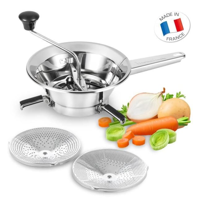 MOULINEX A45306 Moulin a légumes 24 cm, 2 grilles inox, Pied rabattables, Soupe, Purée, Coulis MOULINEX A45306 Moulin a légumes 24 cm, 2 grilles inox, Pied rabattables, Soupe, Purée, Coulis
