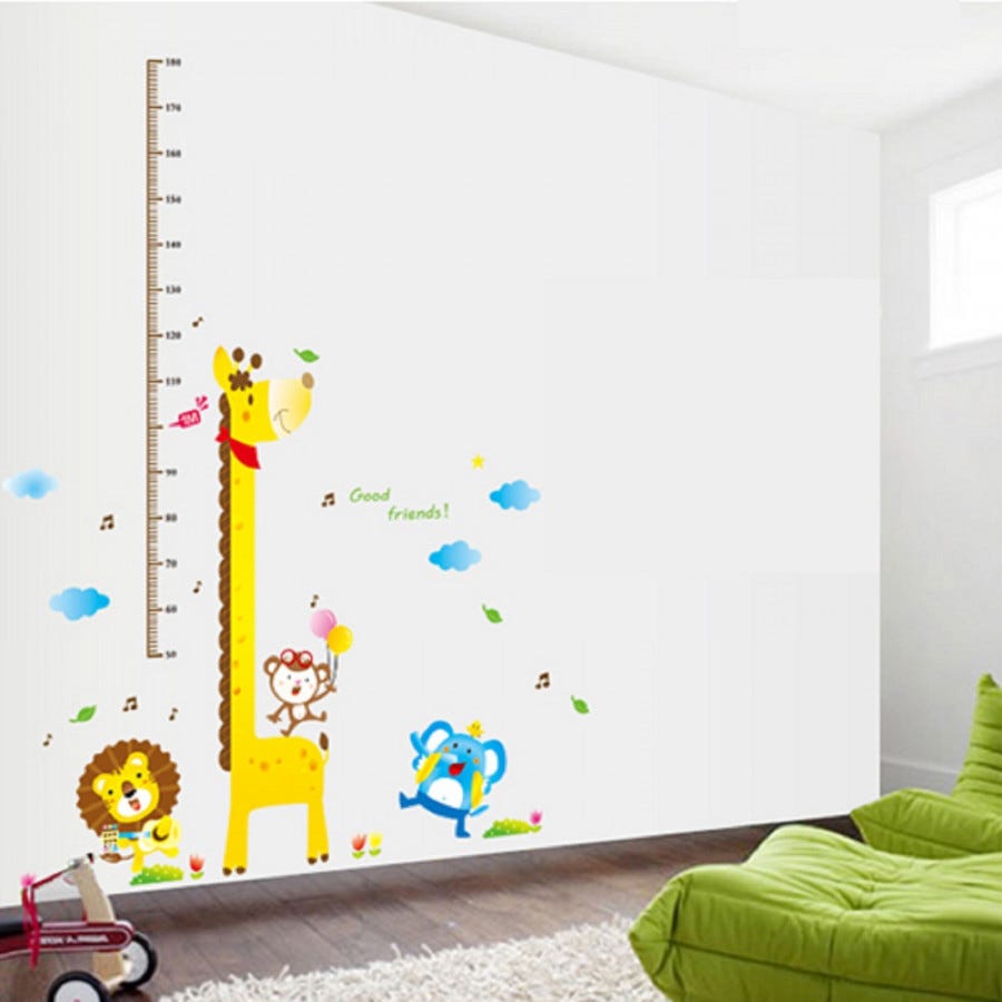 Adesivo da Parete Wall Stickers Mod. GIRAFFA Decorativo Murale per Bambini  AY7015AB YELLOO
