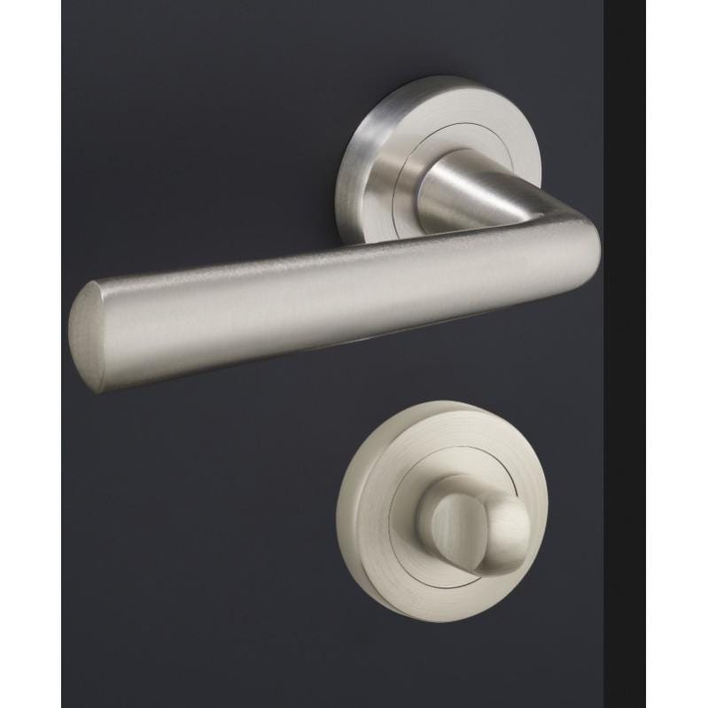 Ouvre&Déco - 2 poignées de porte ROBIN cylindre, laiton poli chromé Ouvre&Déco - 2 poignées de porte ROBIN cylindre, laiton poli chromé