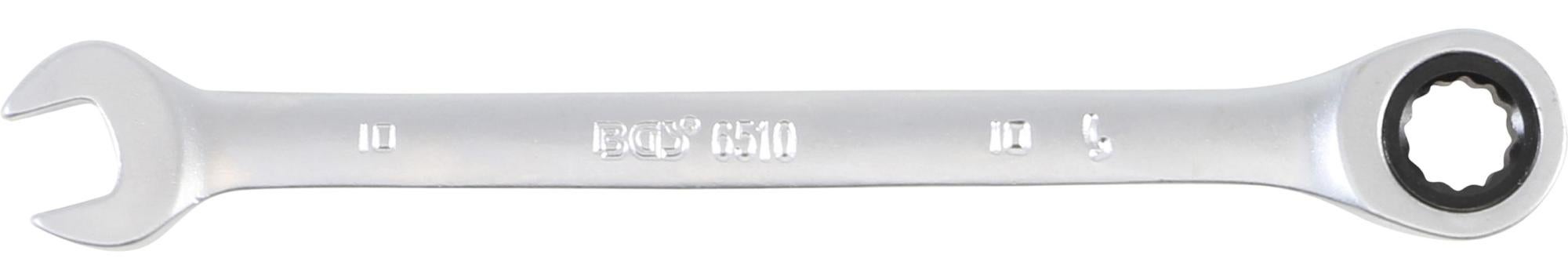 Chiave Combinata A Cricchetto AB Tools – Testa Flessibile 10 Mm, 72 Denti, Acciaio Al Cromo Vanadio