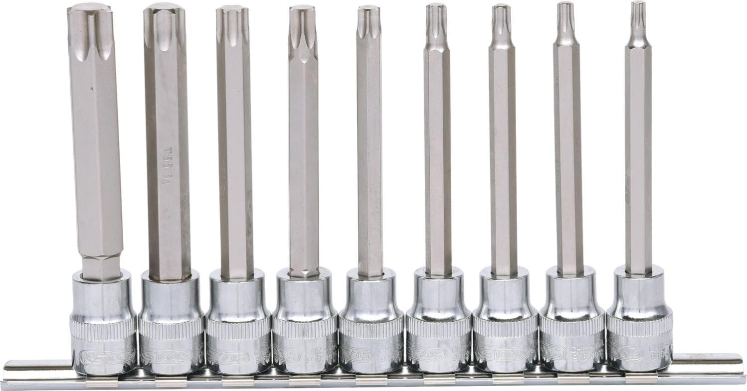 Jeu De 6 Douilles XZN Longues KS TOOLS 1/2" - Chromeplus - Tailles M5 à M14