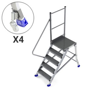 VEVOR Plateforme de Travail Réglable 150 kg Établi Pliant 100x30x87,7 cm  Marchepied en Aluminium Antidérapant Table Travail Bricolage Cloisons  Sèches