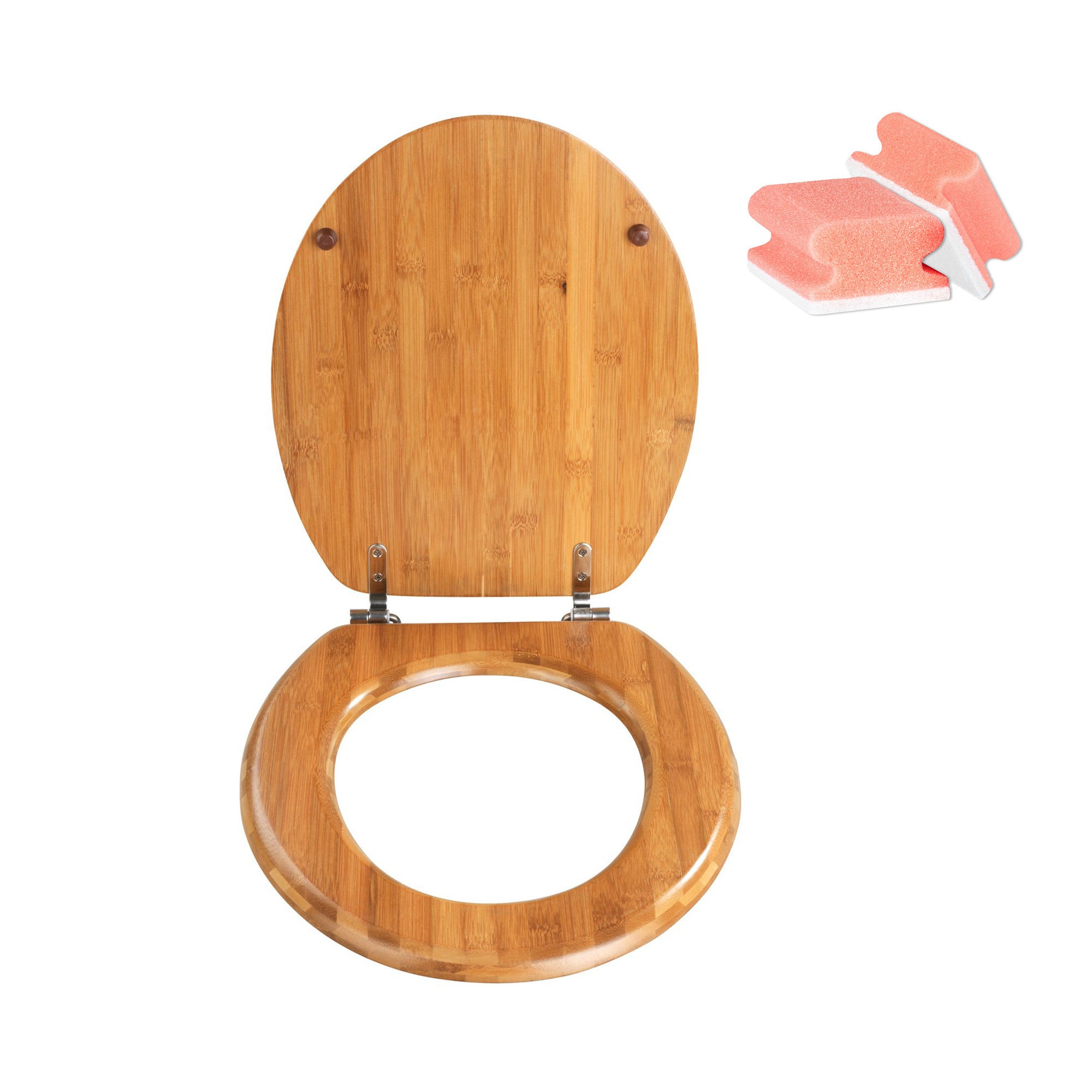 Abattant WC en bois vert anis avec kit de fixation - RETIF