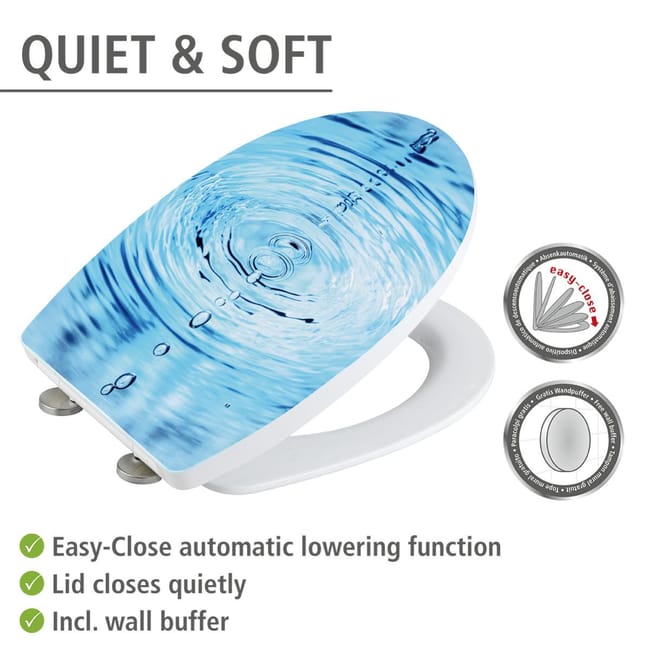 Abattant toilette avec frein de chute best sale