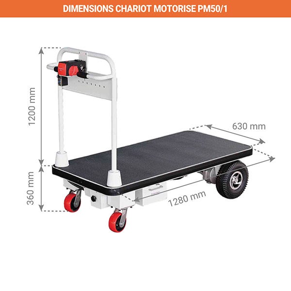 Chariot diable roues gonflables 400kg 