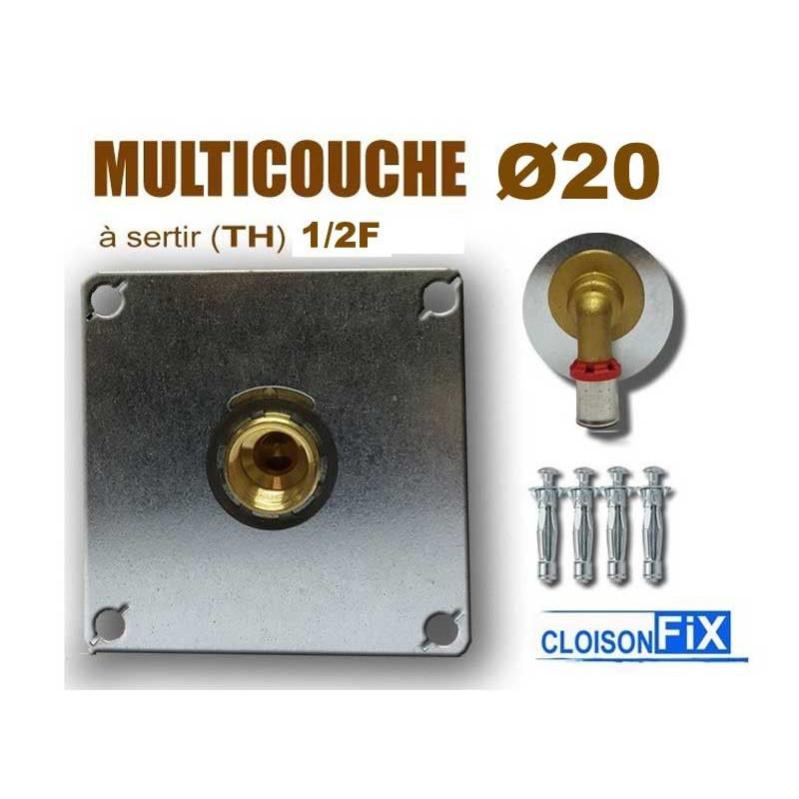 Sortie de cloison mono Ø20 multicouche à sertir Leroy Merlin — free download