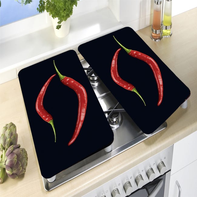 Wenko - 2 Couvre-Plaques universel - Epices - Accessoire cuisinière et  plaque de cuisson - Achat & prix