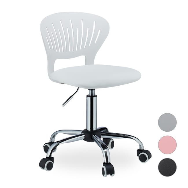 HJH Office 742014 sedia girevole per bambini e ragazzi FANCY II sedia girevole moderna in ecopelle bianca regolabile in altezza HJH Office 742014 sedia girevole per bambini e ragazzi FANCY II sedia girevole moderna in ecopelle bianca regolabile in altezza