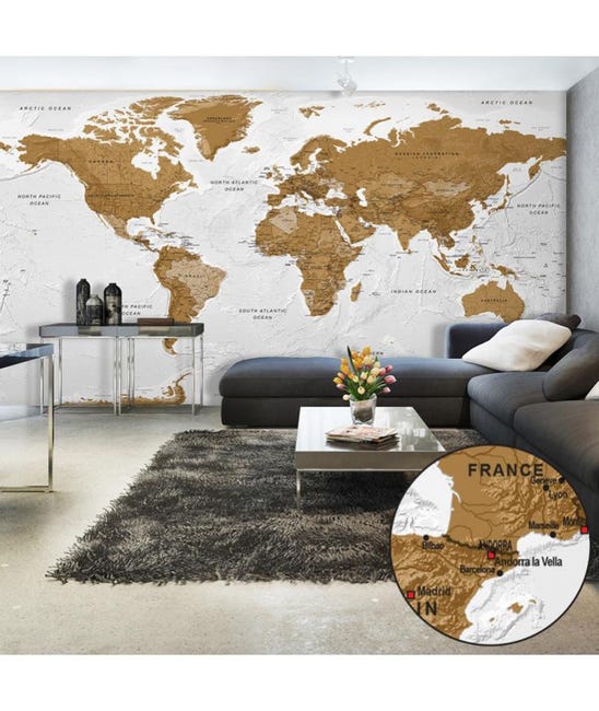 Papier Peint Adhesif World Map White Oceans Ii Leroy Merlin Papier Peint Adhesif World Map White Oceans Ii Leroy Merlin