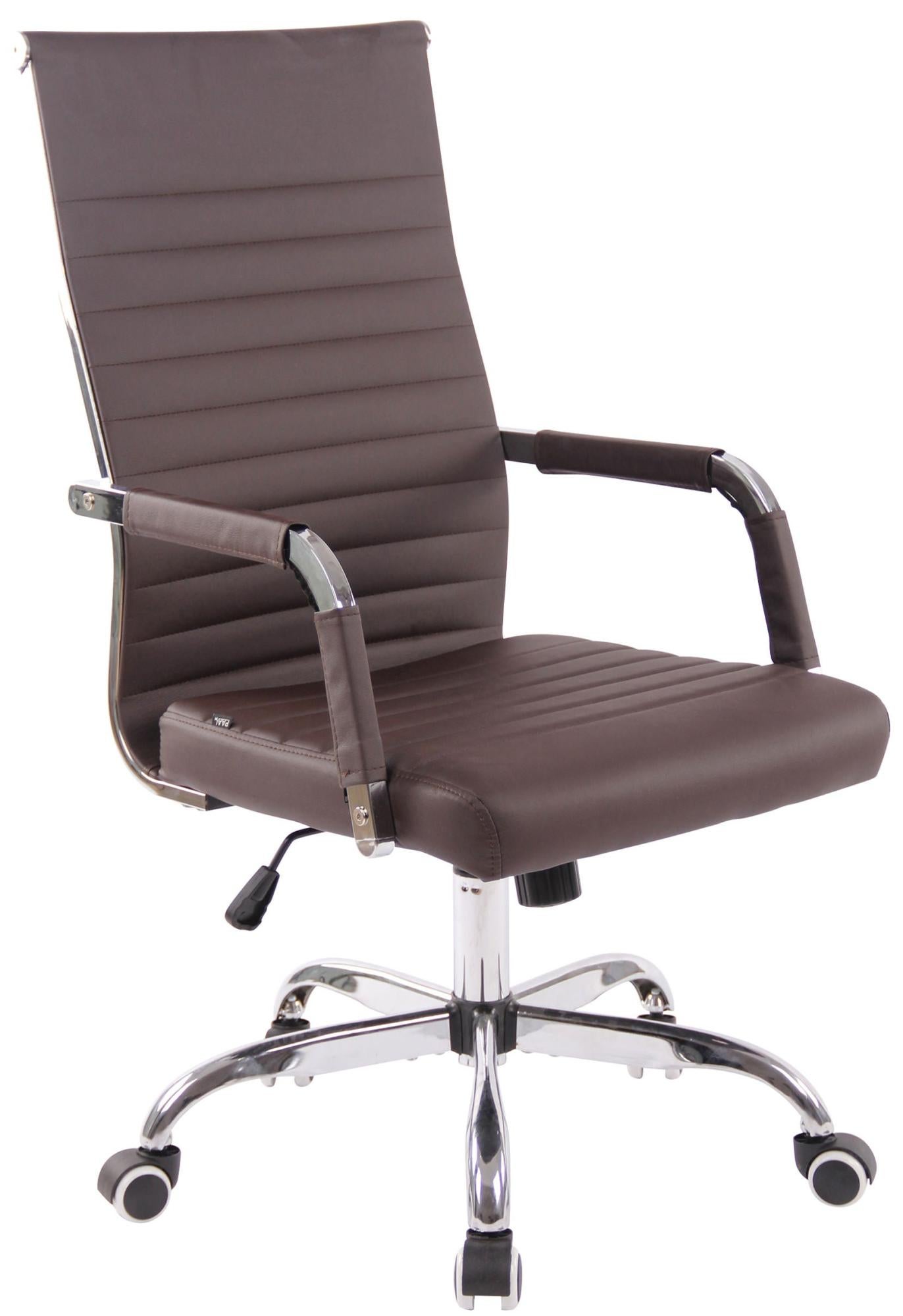 Fauteuil De Salon Yaheetech En Similicuir Marron Clair - Cadre Métal, Style Classique