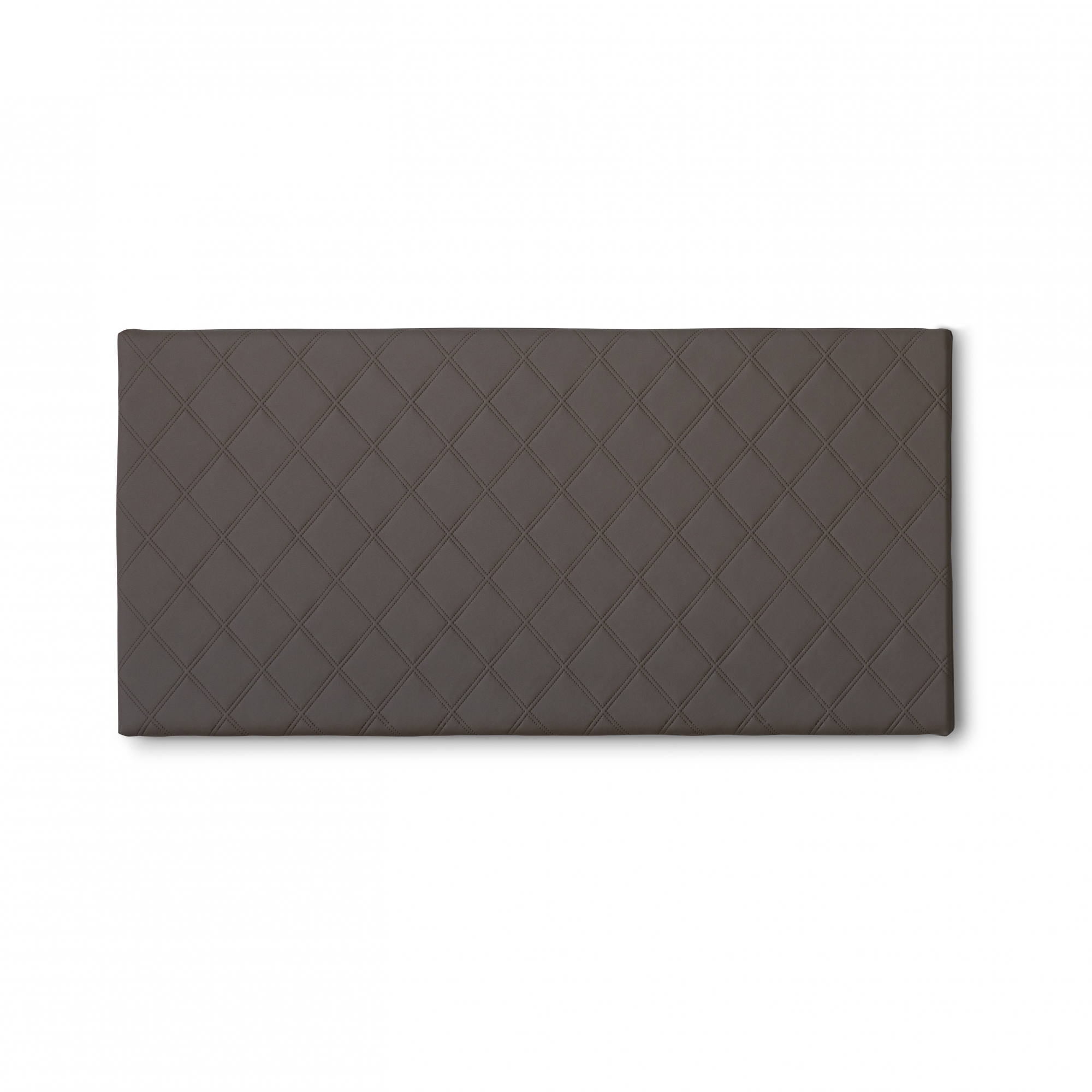 Cabecero de cama, cabecero en polipiel en la pared, 100% made in italy, adecuado para una cama de matrimonio, 130x60cm, tórtola,