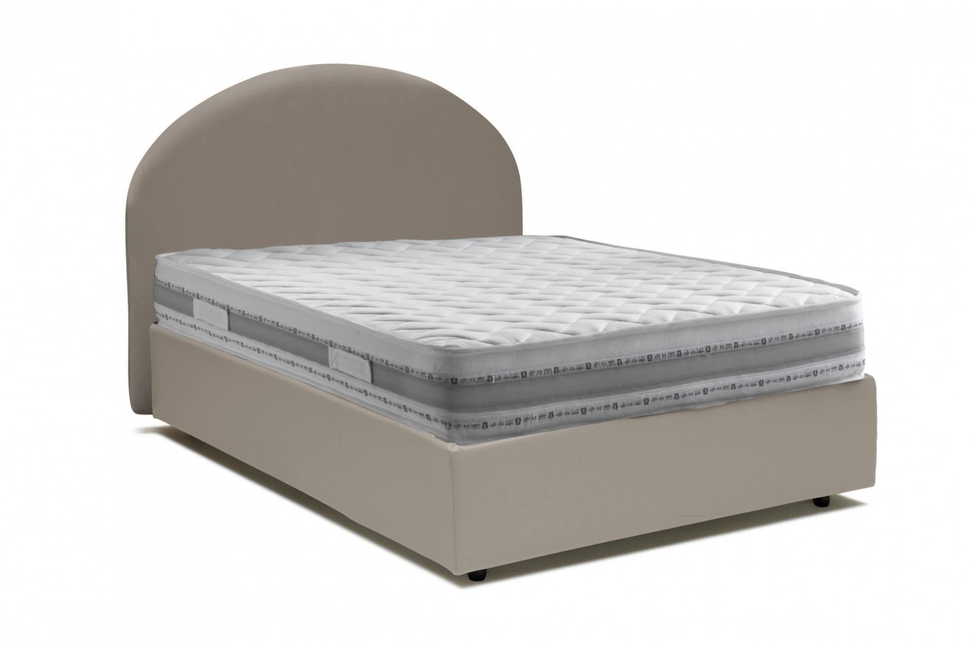 Talamo Italia - Letto Alla Francese Africa, Letto Contenitore In Italy Altezza 32 Cm 140 X 190 Cm Verde 23695871
