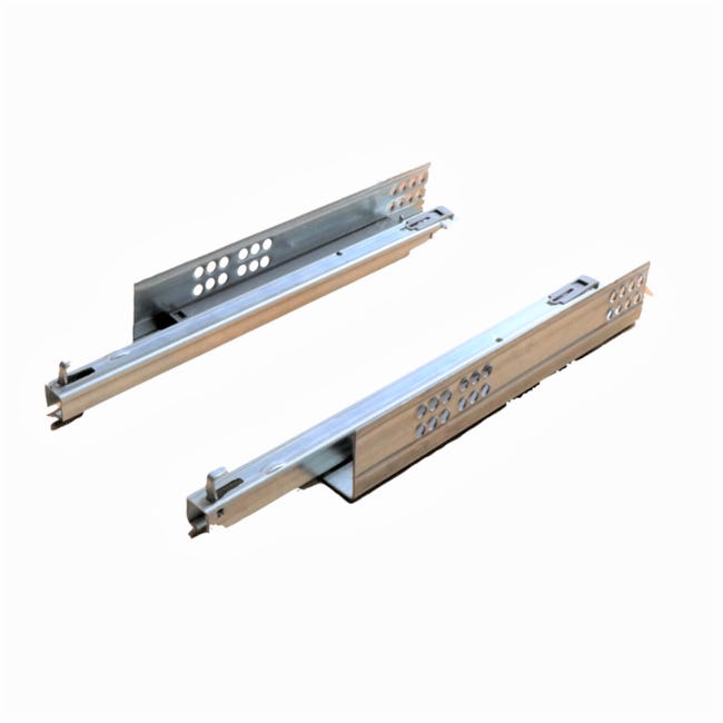 Invisible Drawer Slides Guide - Partial Extraction Soft Close, Made In Italy (Evotrade)