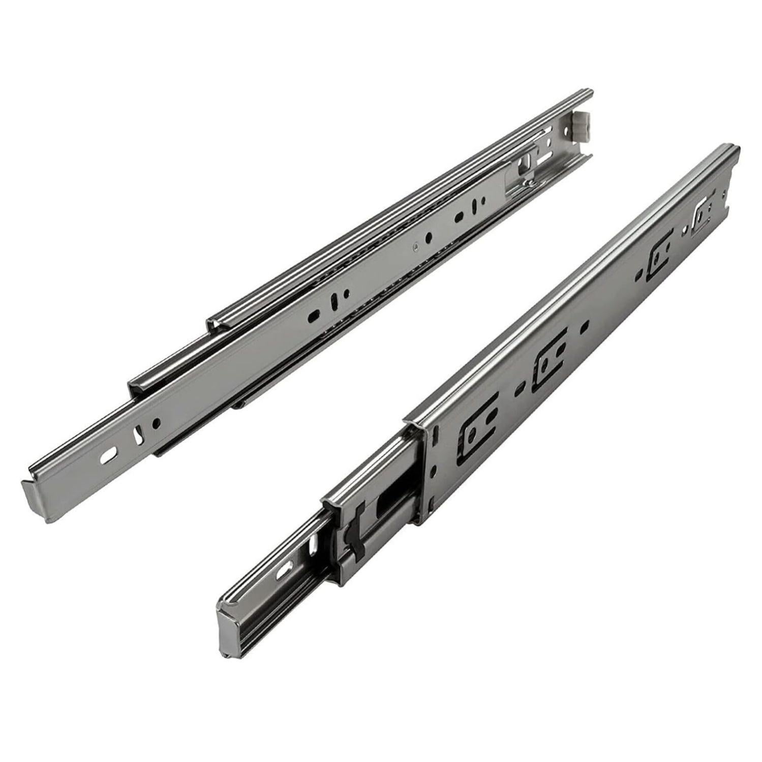 5 Guías De Bolas Con Fijación Lateral Y Extracción Total Con Freno 45 X 450 Mm | Leroy Merlin
