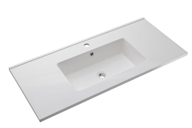 Lavabo da incasso 91x46cm in resina minerale Lavabo da incasso 91x46cm in resina minerale