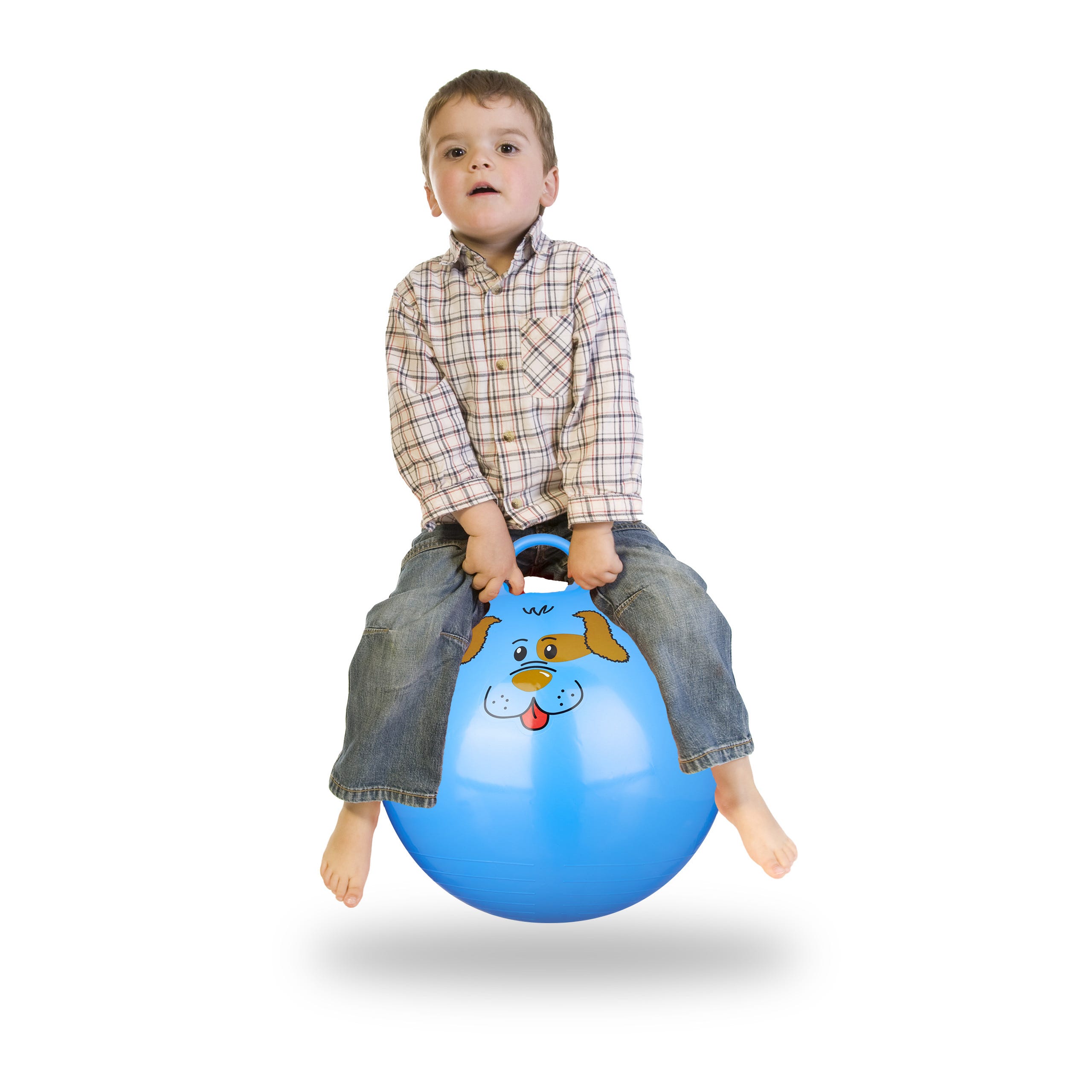Ballon sauteur arc en ciel mutlicolore enfant 50 cm pour jeux plein air