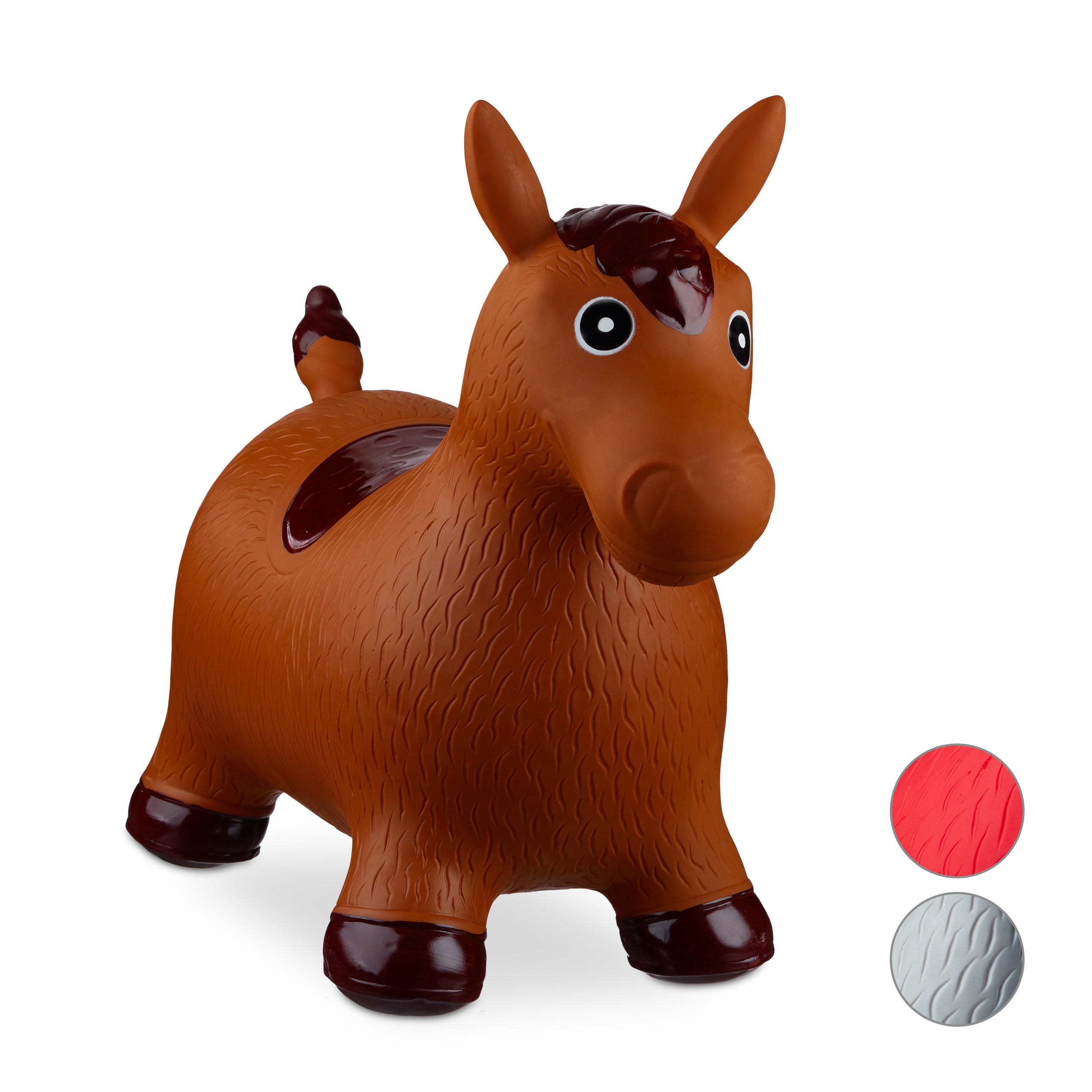 cheval sauteur marron gonflable - Animal sauteur gonflable