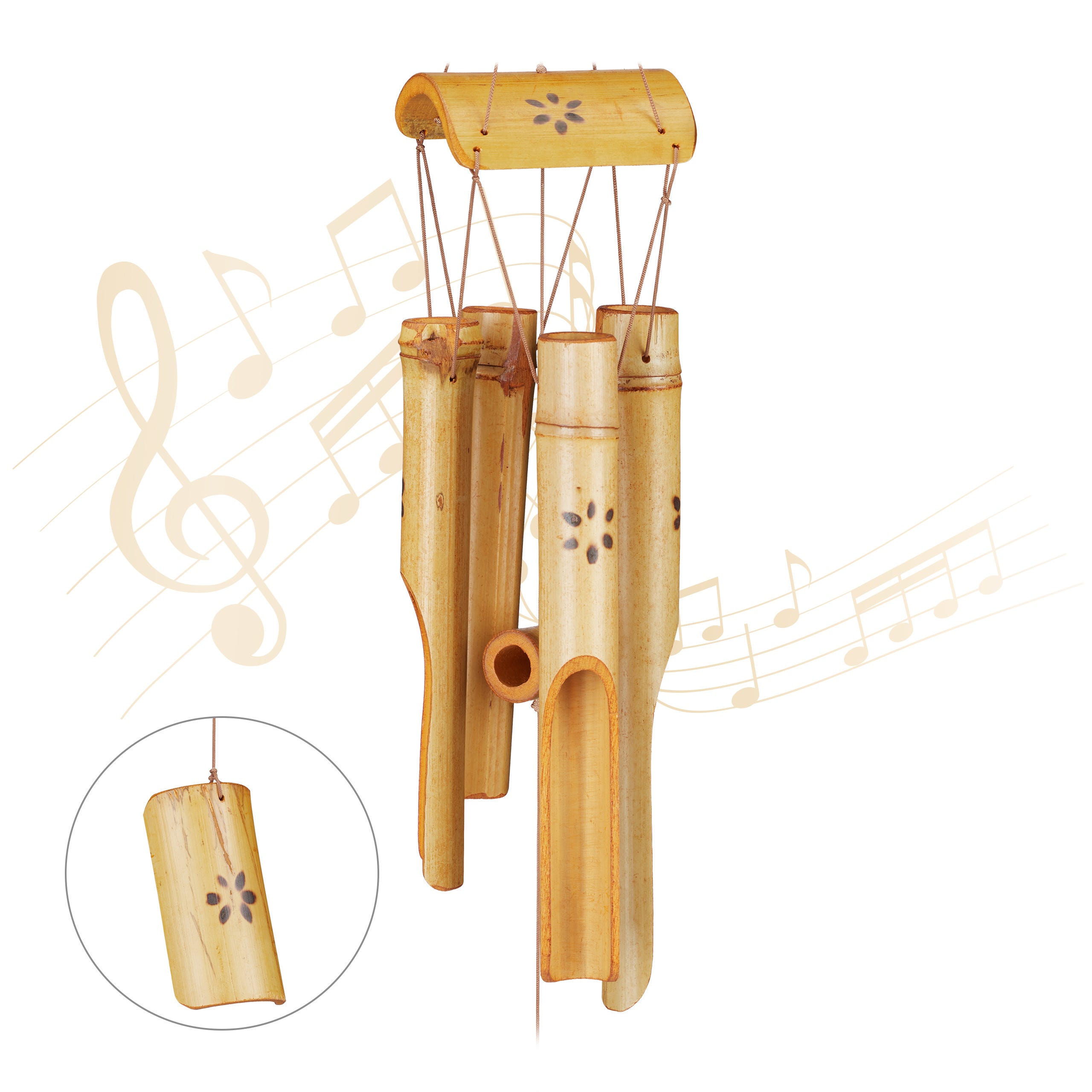 Décoration vent mobile carillons éoliens orgue à vent Mandala 60cm FengShui