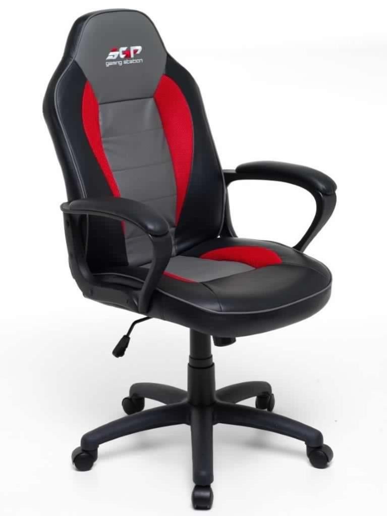 Sedia Poltrona Gaming In Tessuto Con Base Curva Colore Grigio E Nero Kordi 88450900