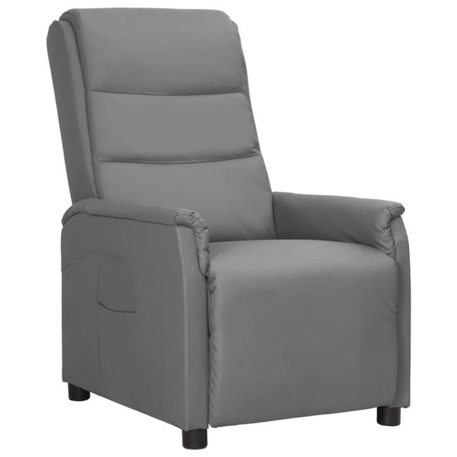 vidaXL Poltrona Reclinante Alzapersona Elettrica Grigio Chiaro Tessuto vidaXL Poltrona Reclinante Alzapersona Elettrica Grigio Chiaro Tessuto