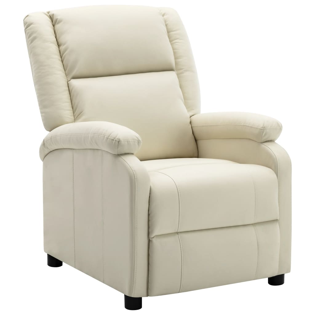 white electric recliner