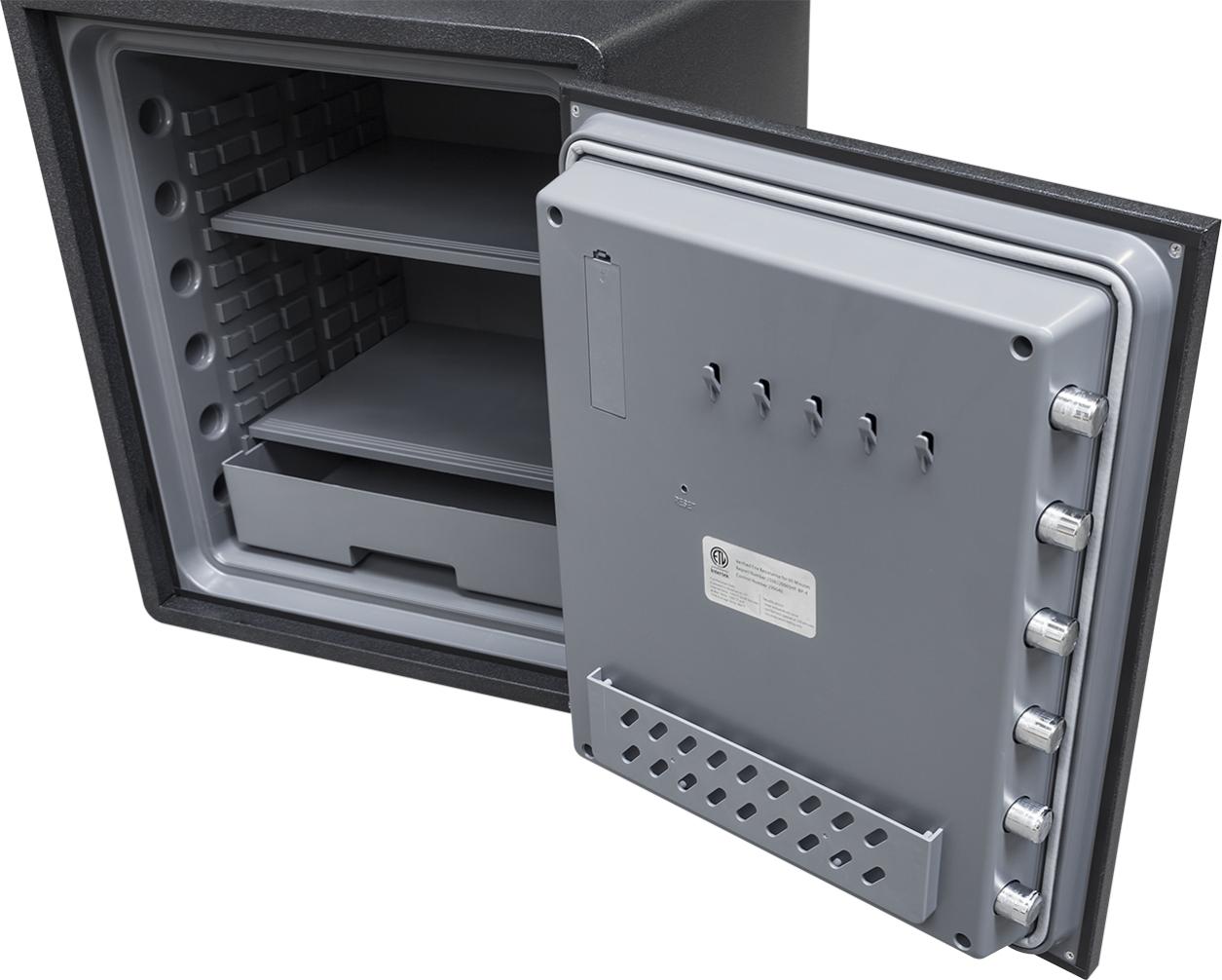 Coffre-fort de sécurité en acier ST-100 - 43L paroi ignifuge 60mm - 2