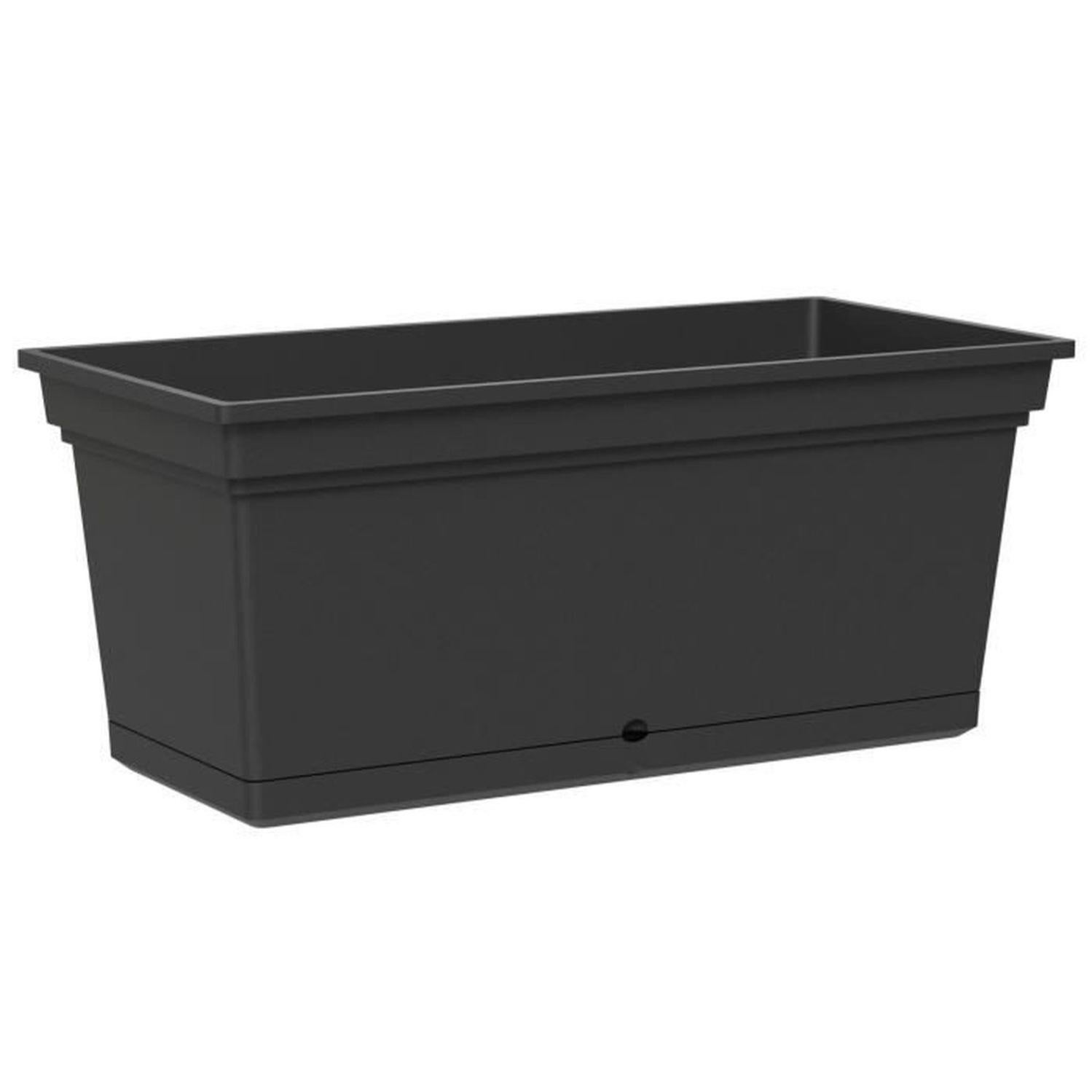 Jardinière Avec Treillis Anthracite 80x59 Cm - Pot De Fleurs Avec Support Escalade - Pour Tomates, Rosiers