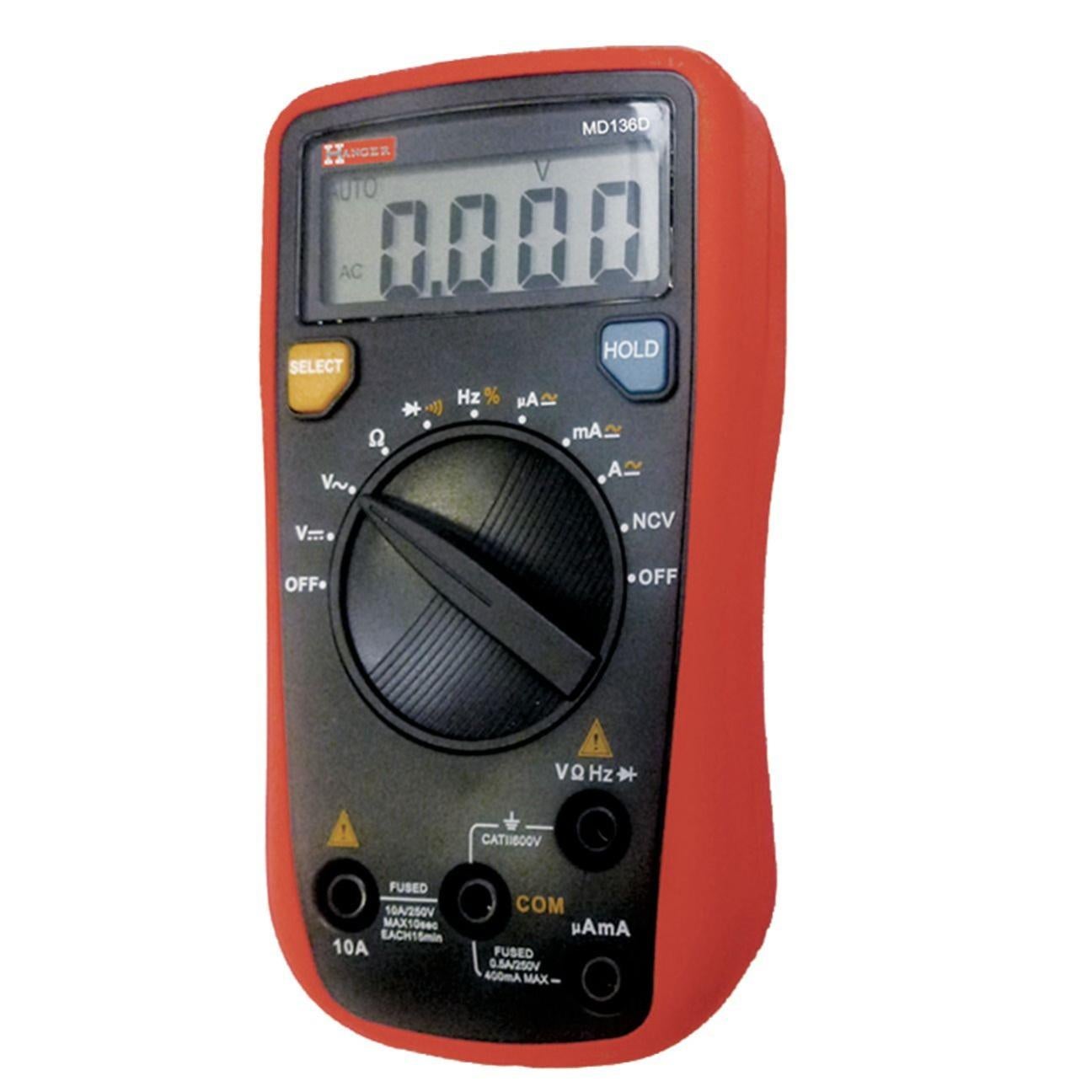 Multimètre Digital MD 136D HANGER 180004 Leroy Merlin