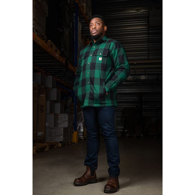 Chemise carreaux shop vert