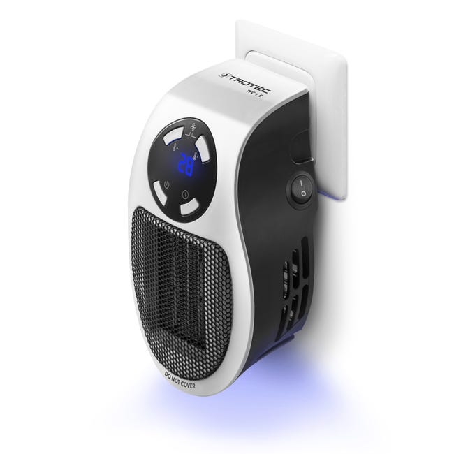TROTEC Mini-chauffage Pour Prise Murale TFC 1 E - Appareil de chauffage -  500 watts - 2 vitesses