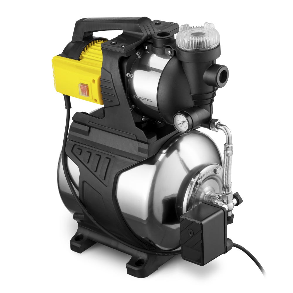 TROTEC Pompe surpresseur Alimentation automatique en eau TGP 1025 E - 1000  W - Arrosage - Jardin - 3300 l/h - Conforama