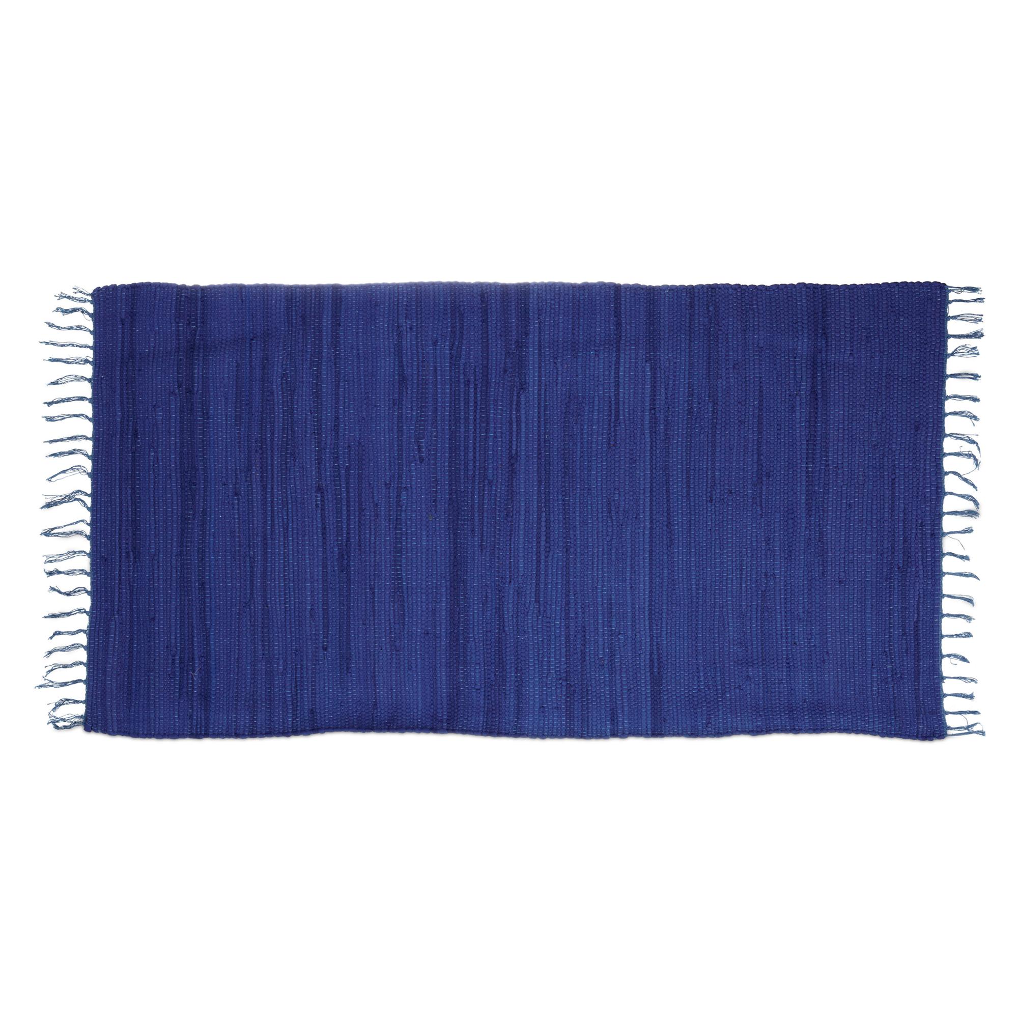 Tappeto In Cotone Relaxdays 80x200 Cm - Passatoia A Quadri Grigio Beige, Per Salotto E Camera