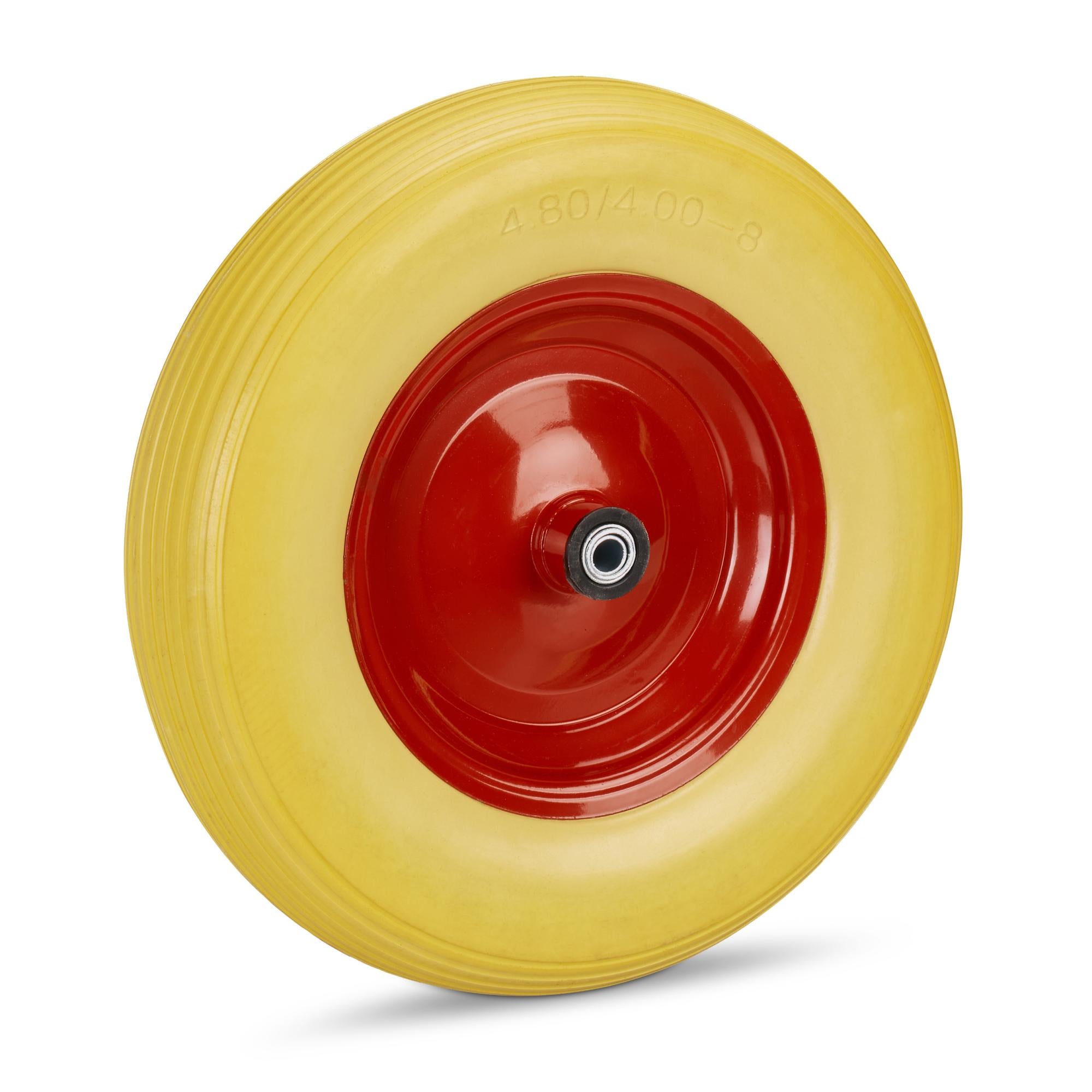 Ruota Gonfiabile Carriola Ruota Per Carriola 4.80/4.00-8 Relaxdays - Pneumatico Ad Aria, Cerchione Plastica, Portata 120 Kg Gomma Carriola 4.80/4.00-8 - 2