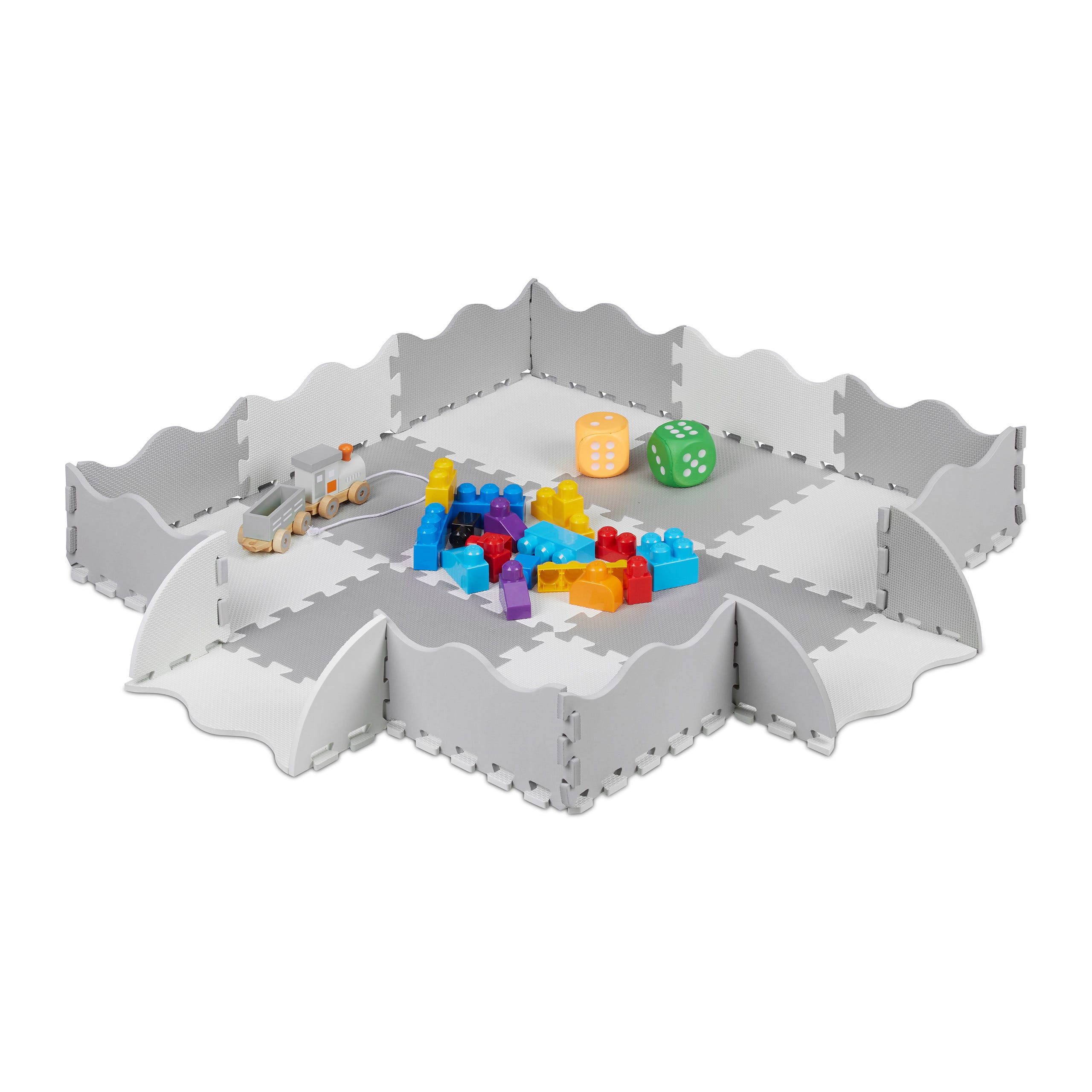 Puzzle tapis mousse eva 12 pièces hombuy® 32.5 x32.5 cm tapis de jeu  enfants - Conforama