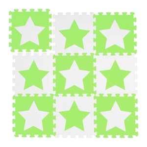 Acheter ICI tapis puzzle 8 pièces motif étoile
