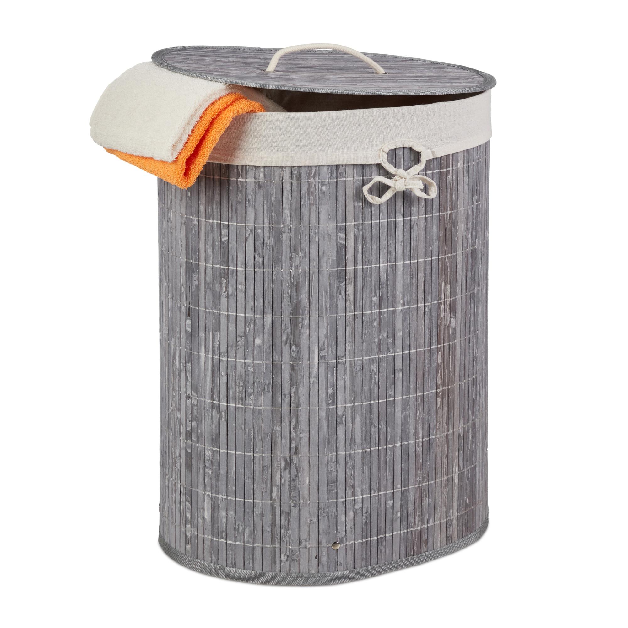 Portabiancheria Salvaspazio Set 2 Ceste Bucato Pieghevoli BADIONA 36L - Cesto Lavanderia E Portabiancheria Cesta Panni Sporchi