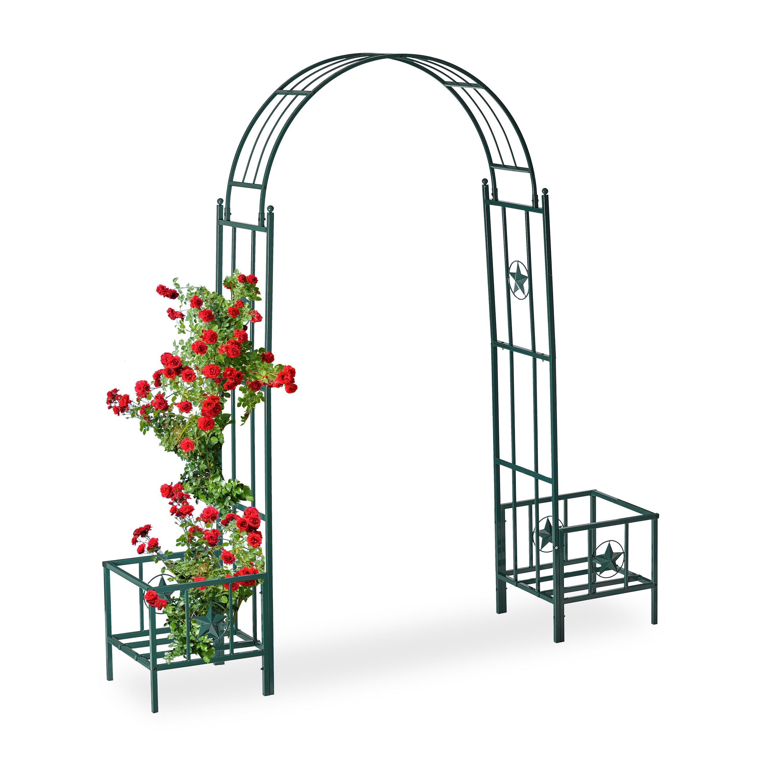 Zhejang Arco per rampicanti da giardino in metallo per fiori